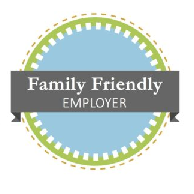 Emblem of a family friendly employer certification program