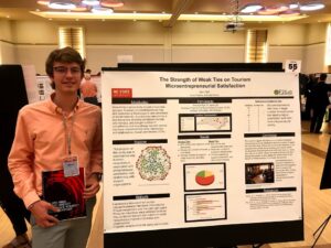Hall presenting initial Research at 2019 Symposium